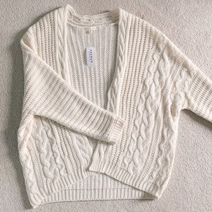 LA Hearts Ivory Knitted Cardigan